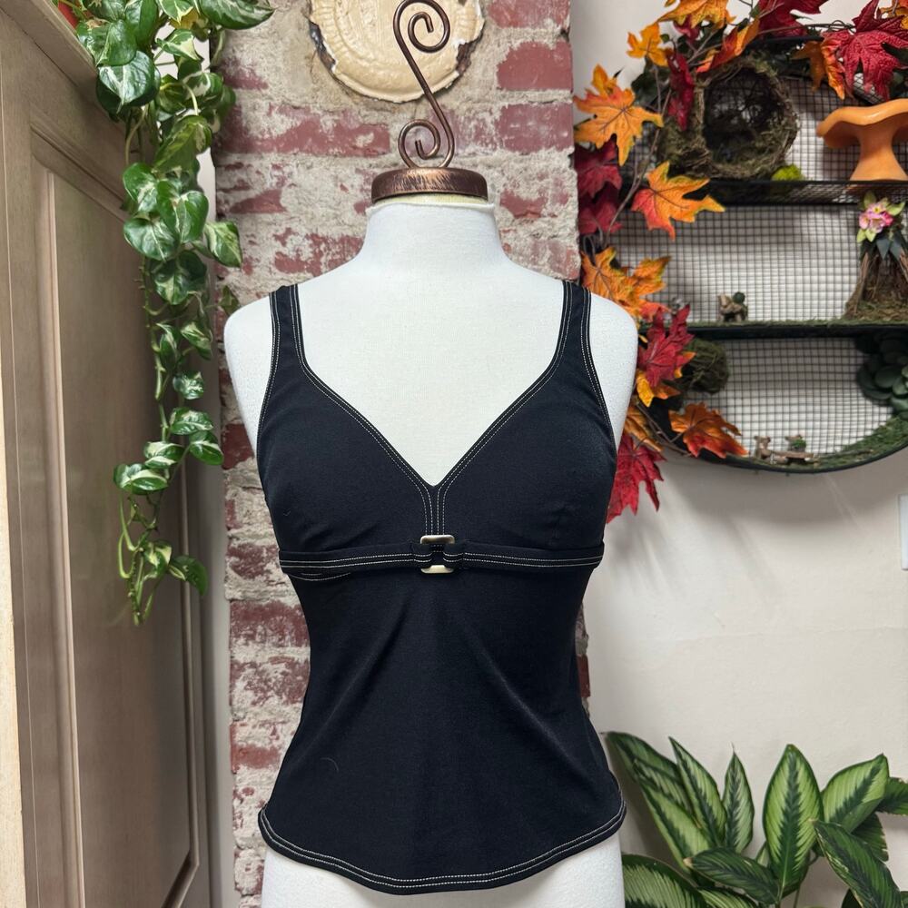 Vintage Y2K Tank with Contrast Stitching